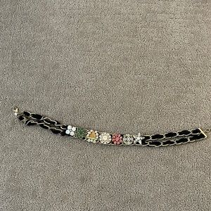 Banana Republic black and gold chunky necklace